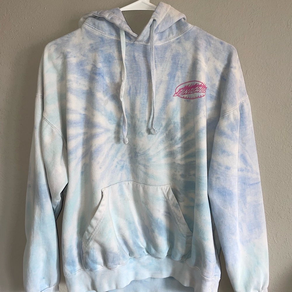 Santa Cruz Skateboards Blue Tie-Dye Hoodie